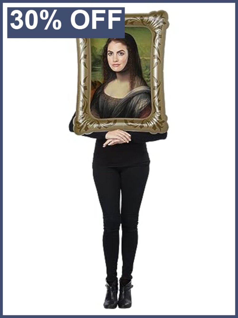 Adult Mona Lisa Costume Kit Inflatable Picture Frame Standard